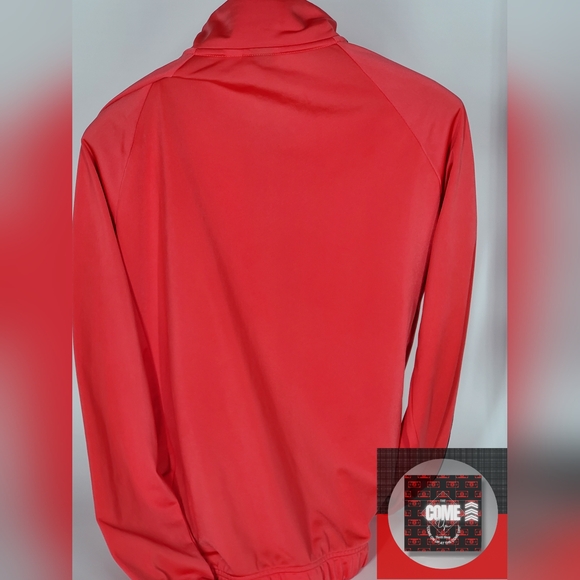 Adidas Red with Black Stripes Tricot Jacket - Picture 6 of 6